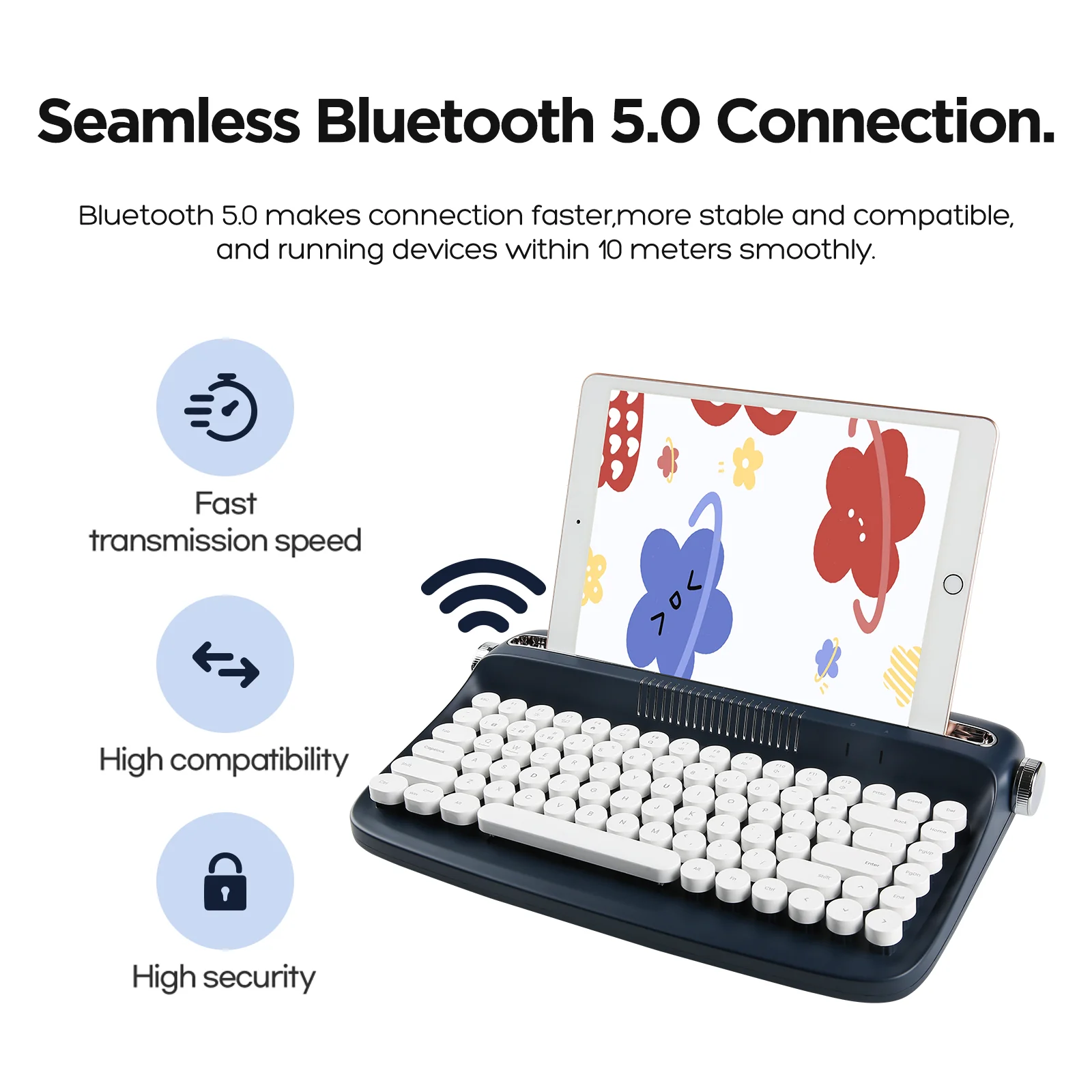 YUNZII ACTTO B303 Wireless Keyboard - Image 7