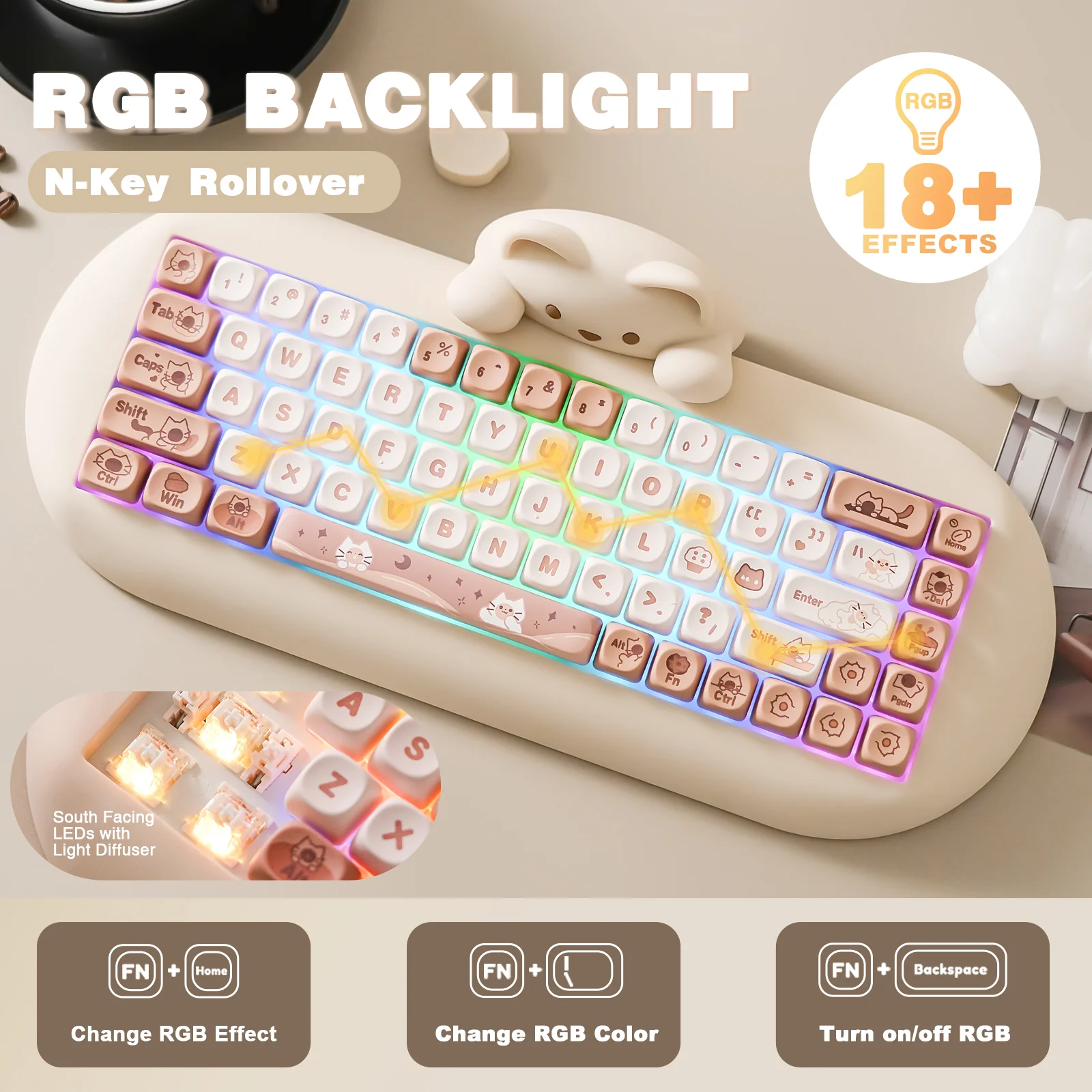 YUNZII C68 Hi-Fi Mechanical Keyboard - Image 6
