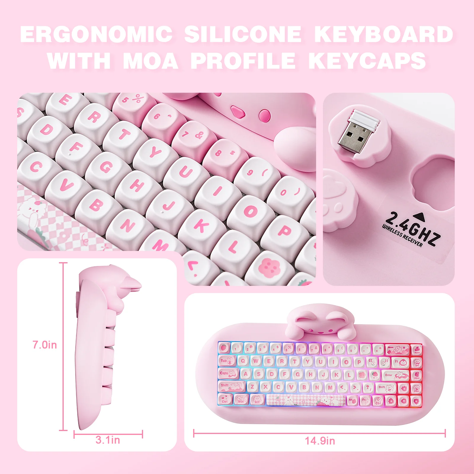 YUNZII C68 Hi-Fi Mechanical Keyboard - Image 7
