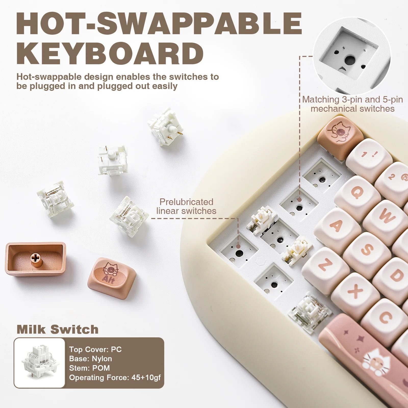 YUNZII C68 Hi-Fi Mechanical Keyboard - Image 8