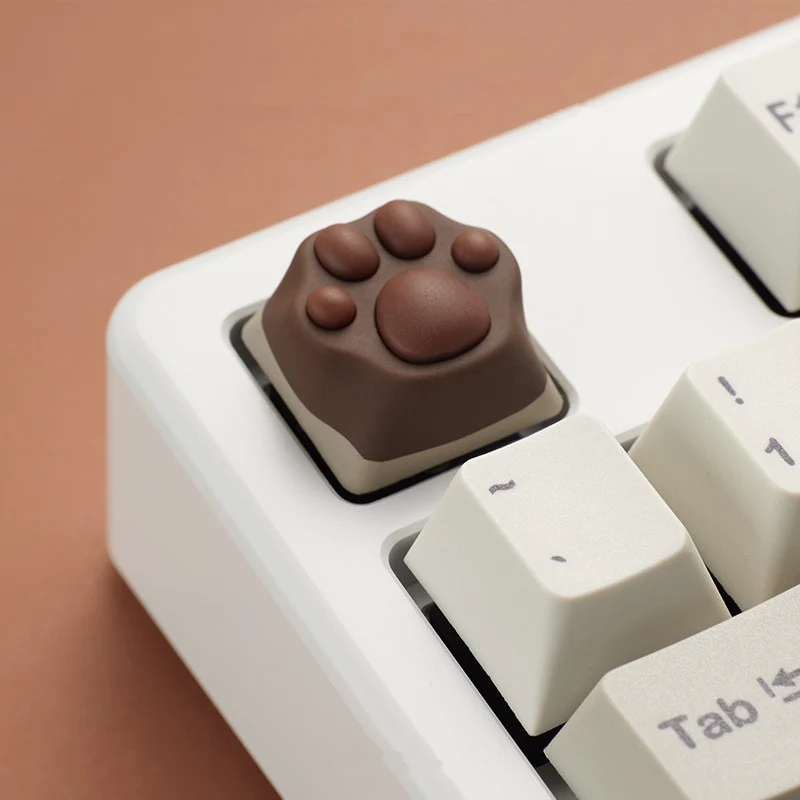 YUNZII ZOMO MULTI-COLOR SILICONE KITTY PAW ARTISAN KEYCAP - Image 9